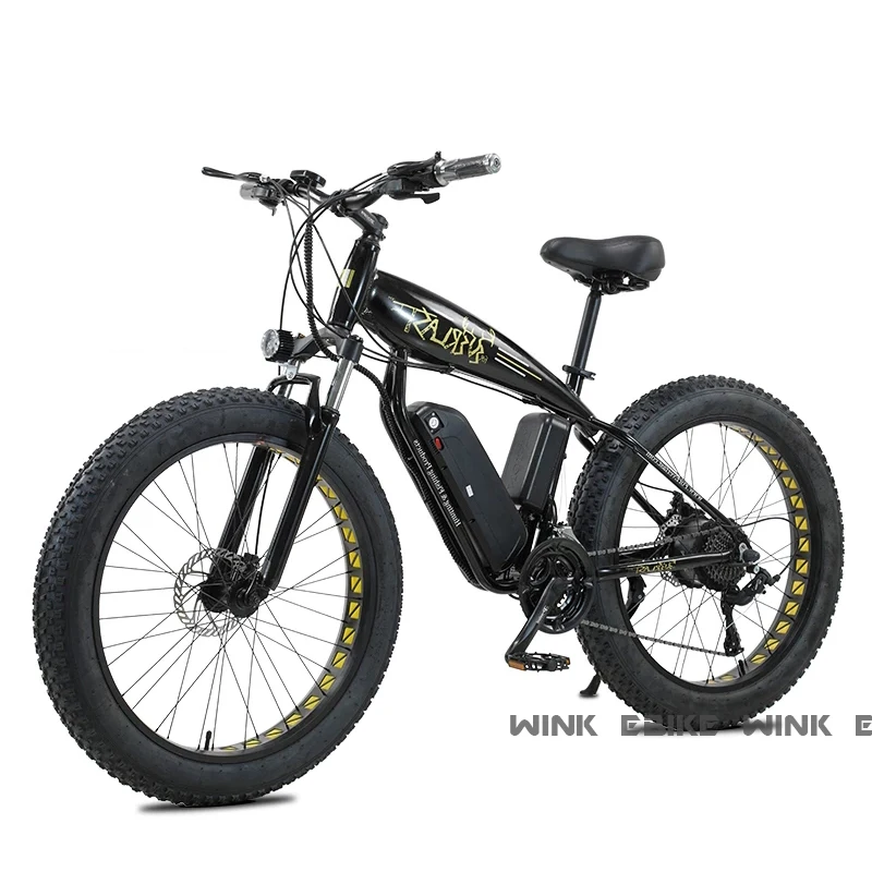 Kaufen 48V 750W Elektrische Mountainbike 26 Zoll Fett Reifen E-Bike Strand Schnelle Geschwindigkeit Männer Der Sport Mountainbike 13Ah Batterie Electic Fahrrad