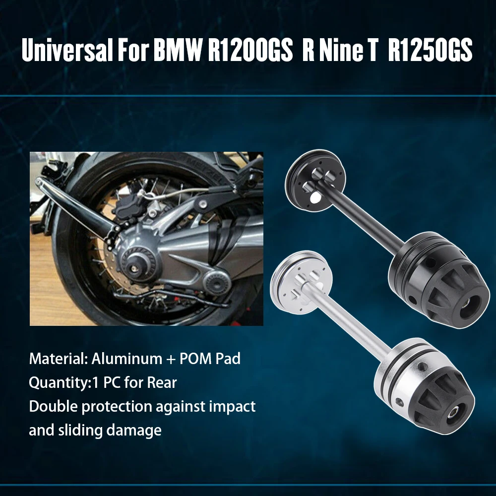 

Rear Wheel Axle Fork Wheel Protector Crash Slider For BMW R1200GS LC ADV R NineT Pure Racer Urban G/S R 1200 RT R1250GS 2021 19