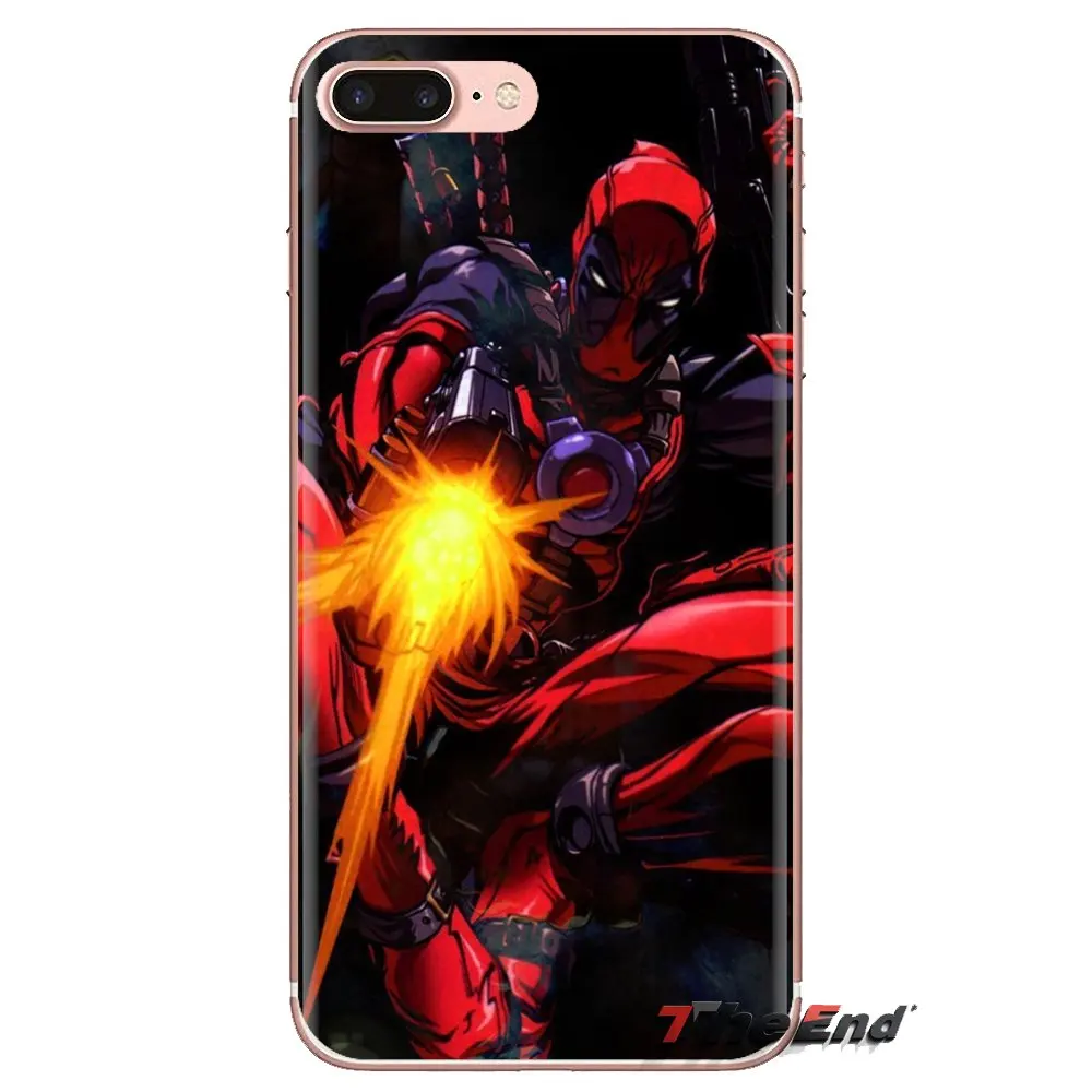 Для samsung Galaxy S2 S3 S4 S5 MINI S6 S7 edge S8 S9 Plus Note 2 3 4 5 8 Coque Fundas Deadpool Art Мягкие прозрачные чехлы |