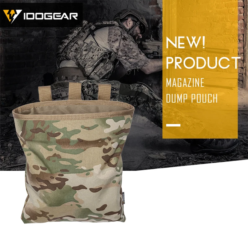IDOGEAR MOLLE Magazine Dump Pouch Тактический Магнитный Drop Pouch Recycling Bag сумка для хранения 3550
