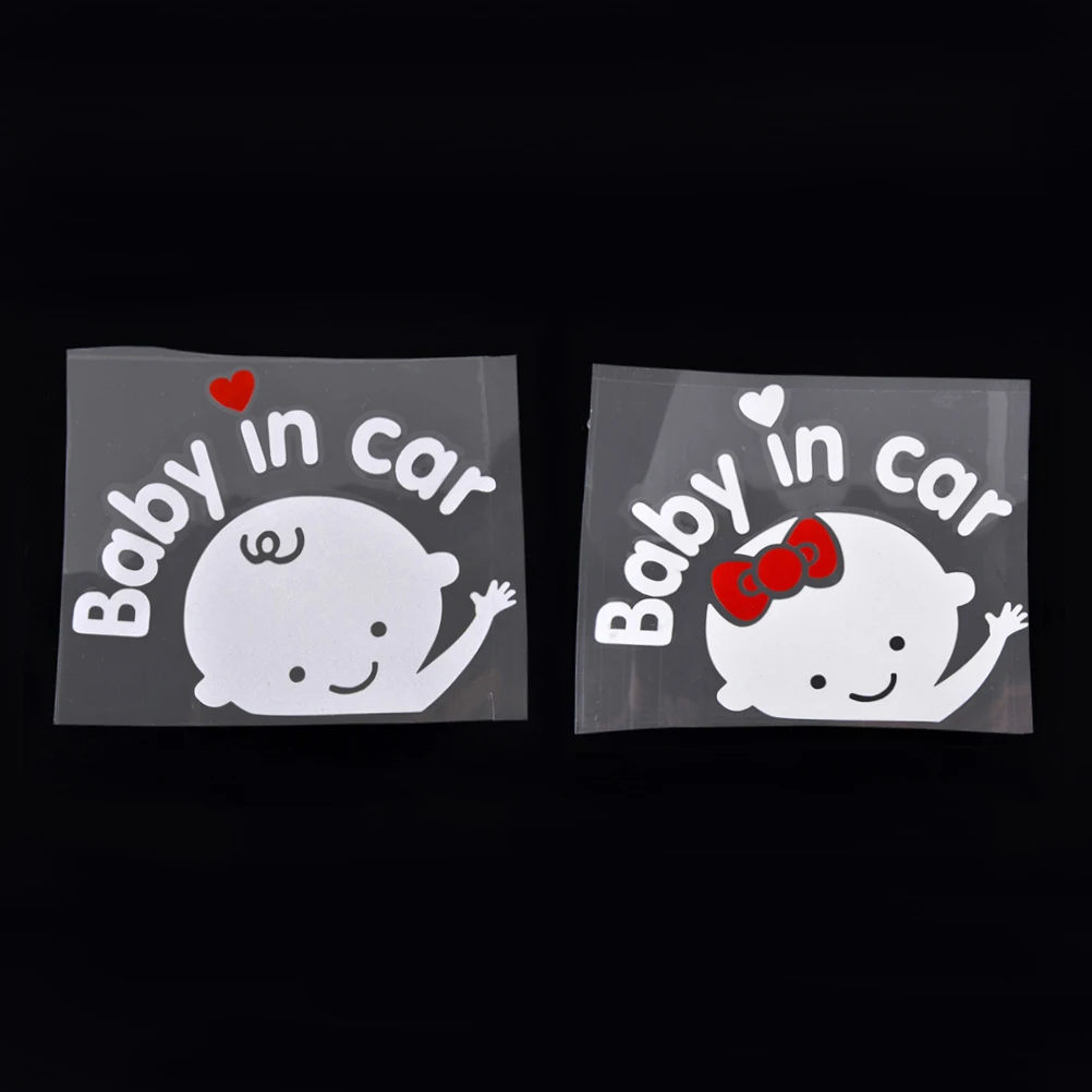 1 шт. Светоотражающие детские наклейки (мальчик/девочка) в машине теплые милые из