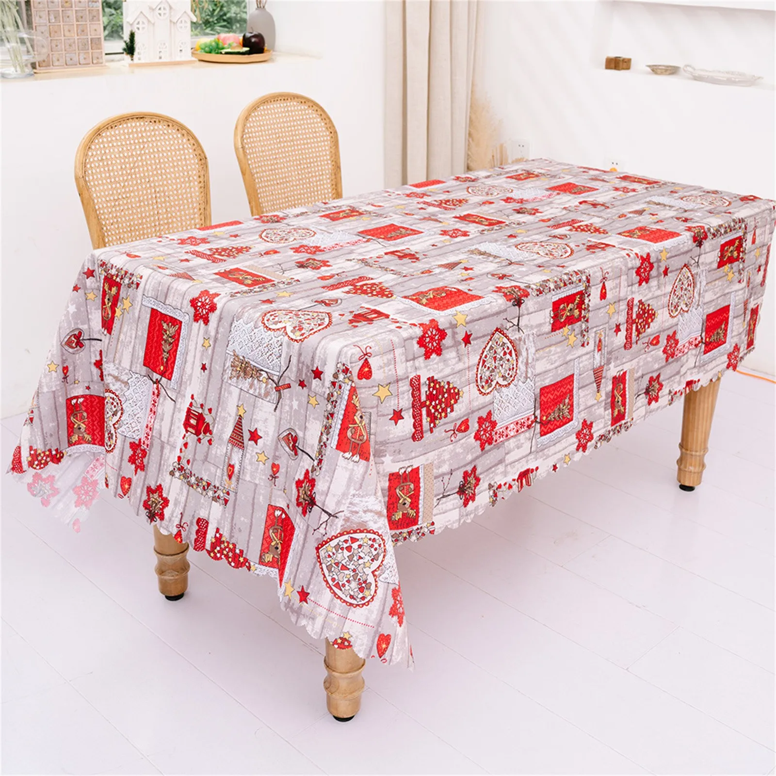 

Kerst Tafelkleed woondecorделовые креативные цветы Tafelkleden Tafelblad декорация для декора
