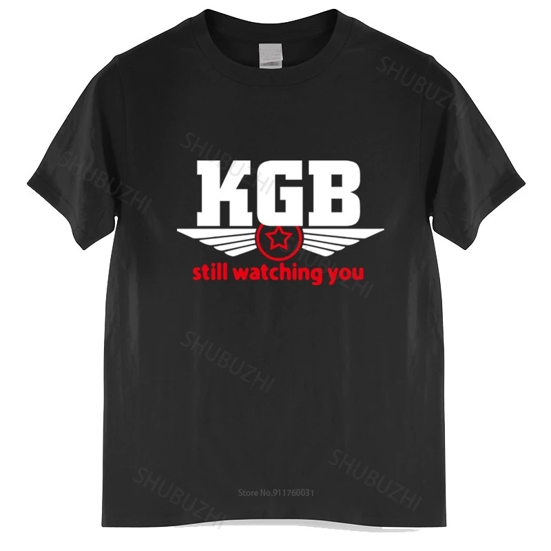 

Летняя мужская футболка KGB, футболка Россия FUN CCCP ZSRR, Мужская футболка унисекс, крутые топы для подростков, Прямая поставка