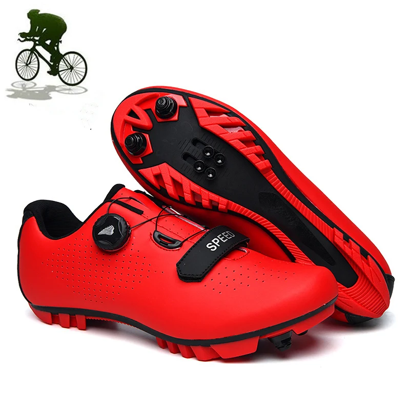 

Cycling Shoes Men Sneakers Women Red Sapatilha Ciclismo Mtb Sport Professional Road Bicycle Self-Locking Mountain Bike Shoes