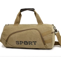 gym bag canvas travel bag male female travel luggage one shoulder worn portable movement fitness backpack sports bag