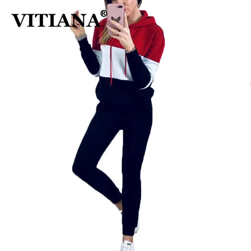 Женский спортивный костюм VITIANA комплект из двух предметов толстовка с длинным