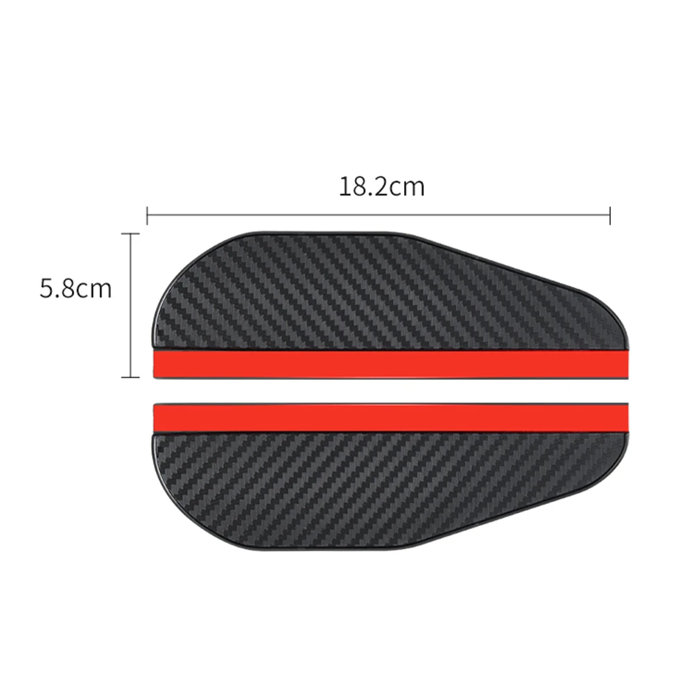 Универсальное автомобильное зеркало заднего вида с дождевиком 2 шт.