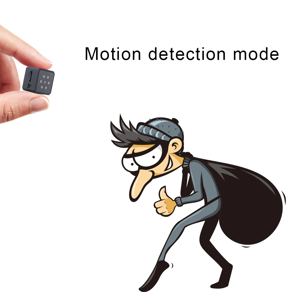 Мини камера безопасности мини 1080P портативная ночного видения Обнаружение