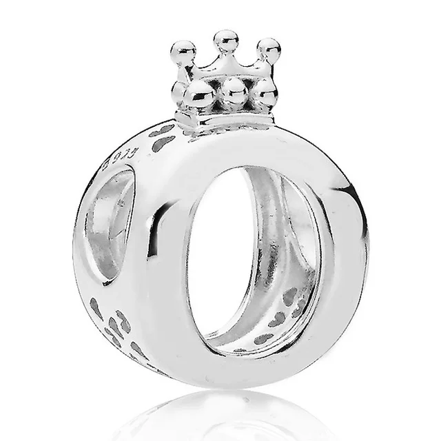 QANDOCCI Rose Gold Shine Openwork Crown O Hearts Of Logo Clip Charms Fit Pandora Bracelet 925 Sterling Silver BeadJewelry | Украшения и