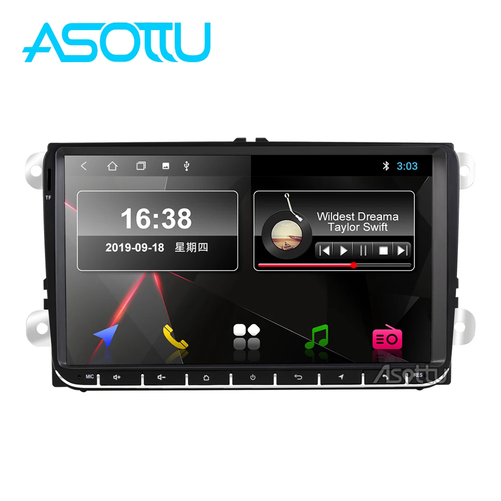 Автомобильный dvd-плеер Asottu VW302 9,0 PX30 для Skoda Fabia octavia Superb Yeti Seat Rapid для vw golf tiguan polo passat CC
