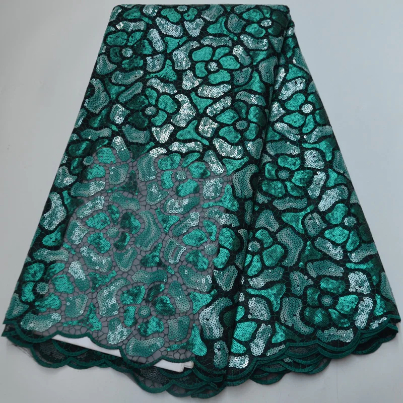 

(5yards/pc) fabulous embroidered African sequins net lace white French lace fabric high quality for party dress FLP250