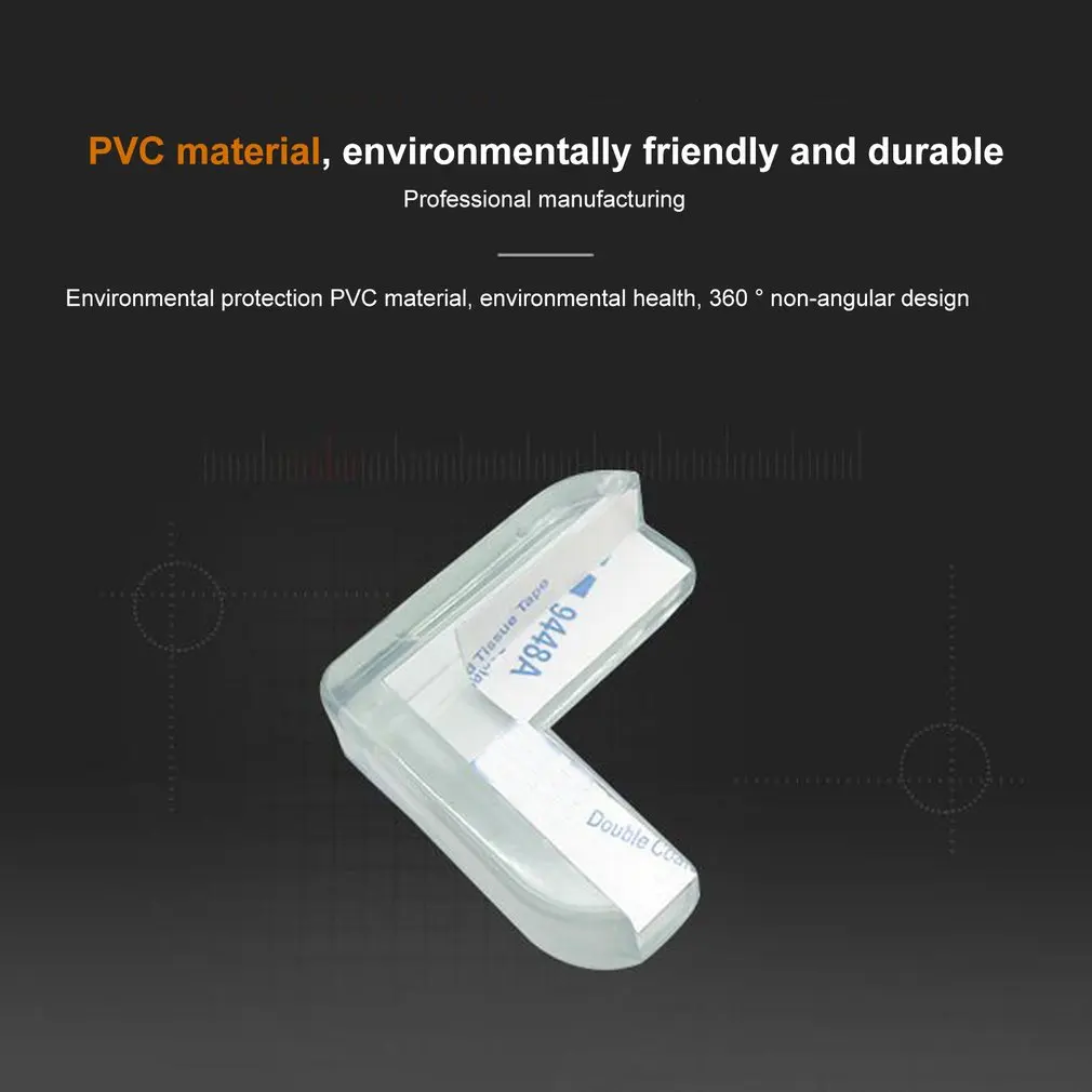 Детский прозрачный угол защиты от столкновений безопасности ребенка правый