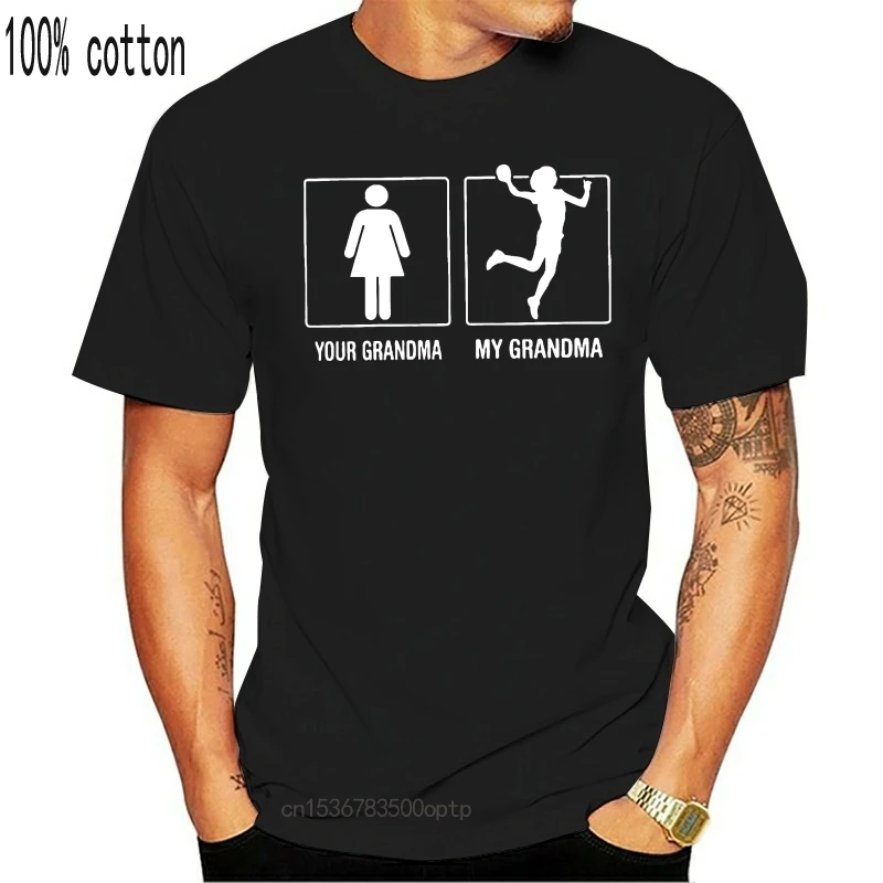 Индивидуальная футболка с надписью Ваша бабушка Моя хэндбол гордость мужская