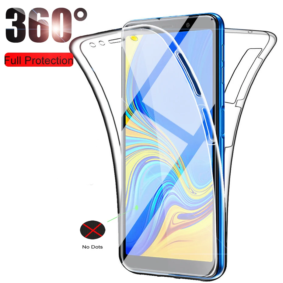 Модный силиконовый чехол с полным покрытием 360 градусов для Samsung Galaxy Note 8 9 10 S7 S8 S9 S10