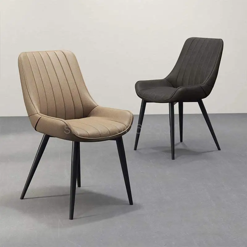 Скандинавский Повседневный дизайнерский обеденный стул современный мягкий