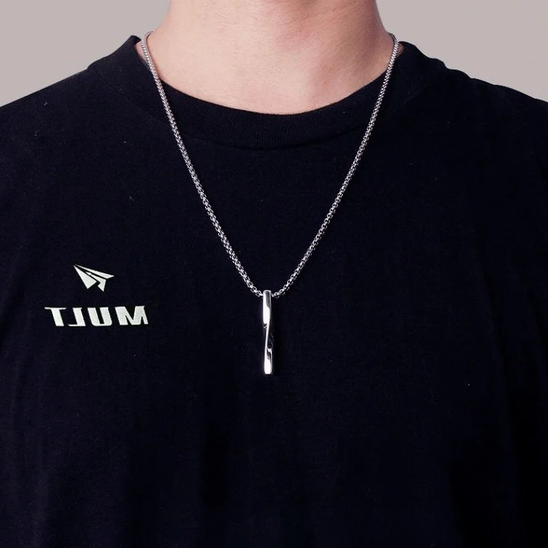 売却 男性のための多用途のツイストペンダント,個性,ドミネーション,スパイラル,パーソナリティ,ロングペンダント