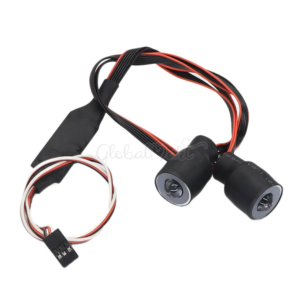 Красный/синий светодиодный фонарь на радиоуправлении фара для 1/10 1:10