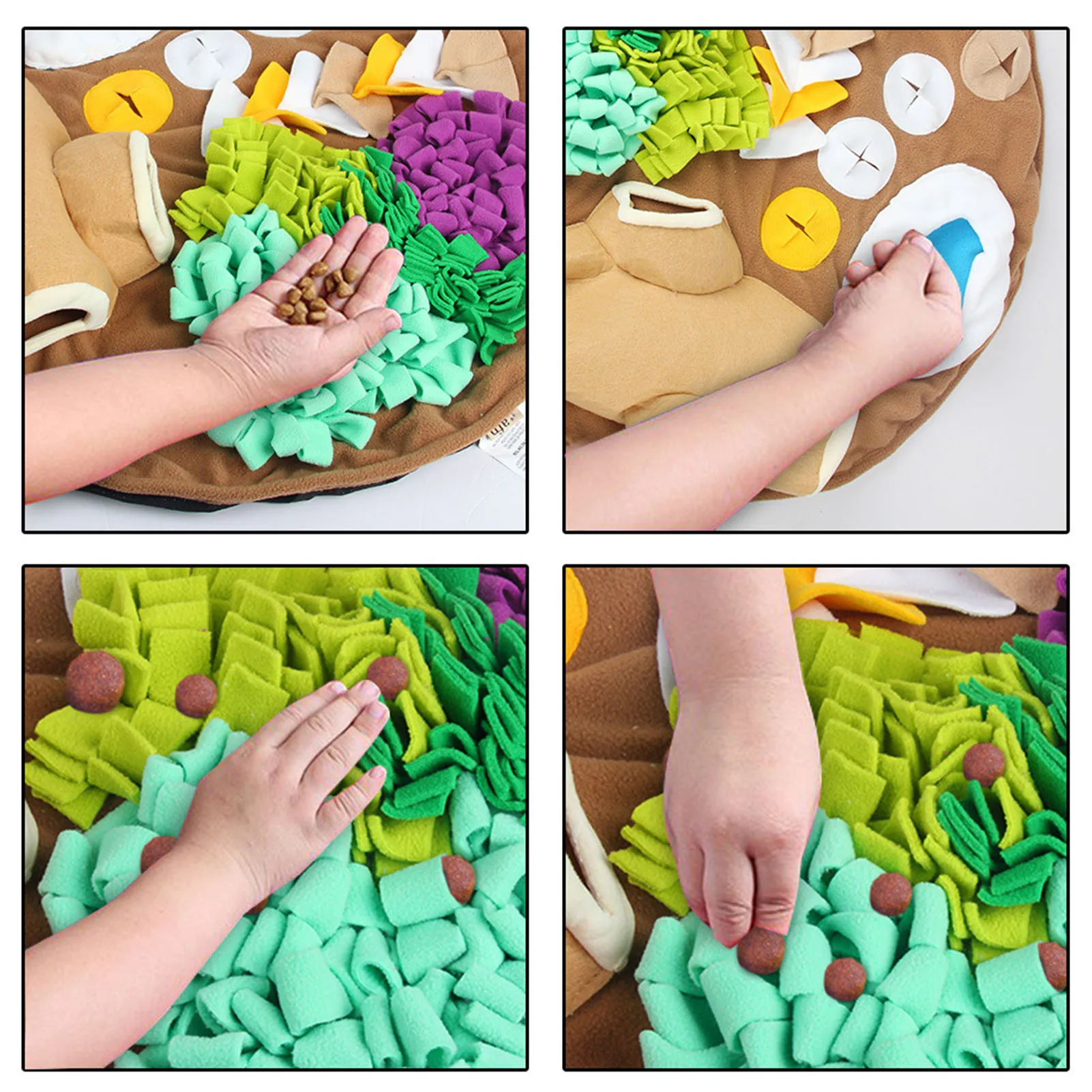 

Pet Dog Puzzle Toys Slow Feeding Food Mat Dog Snuffle Mat Slow Feeder Pad For Encourage Foraging Skills Sniffing Soft Mat Newest