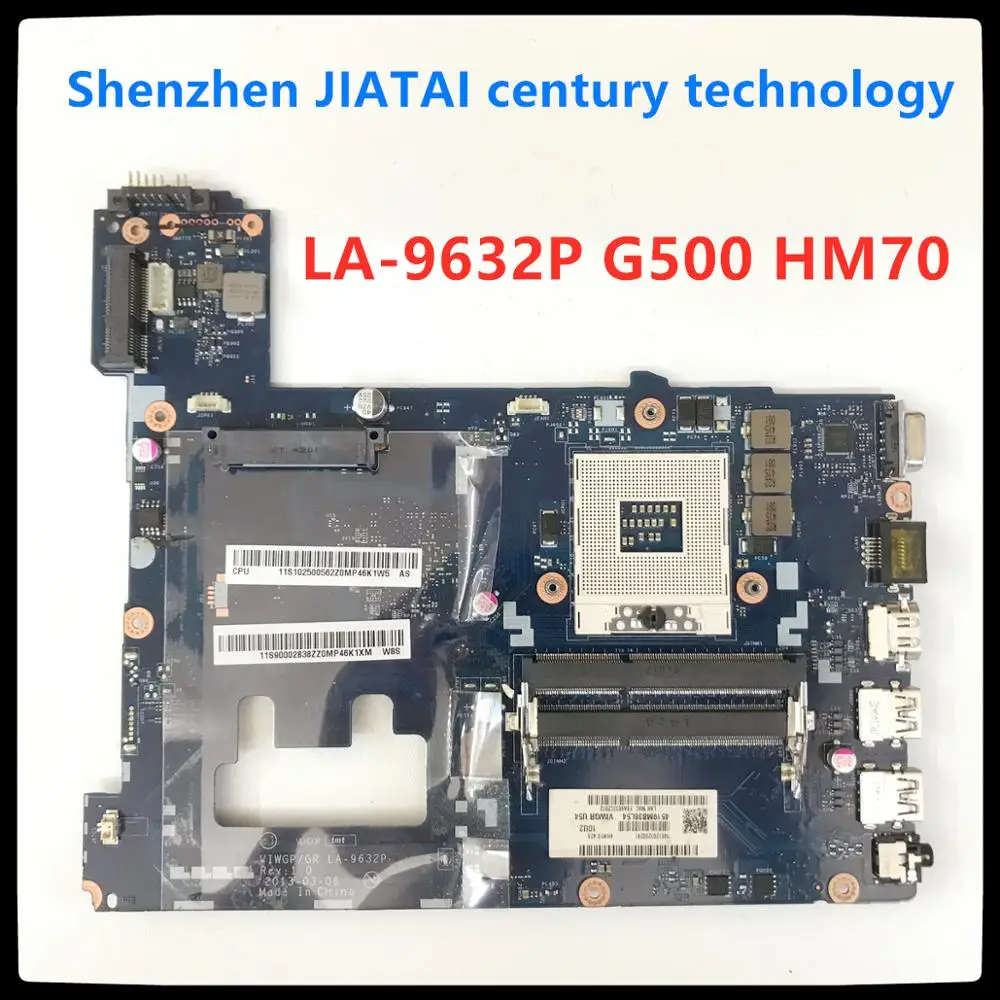 LA 9632P G500 материнская плата HM70 для Lenovo Материнская ноутбука VIWGP/GR Rev: 1 0 PGA989 100% тесты