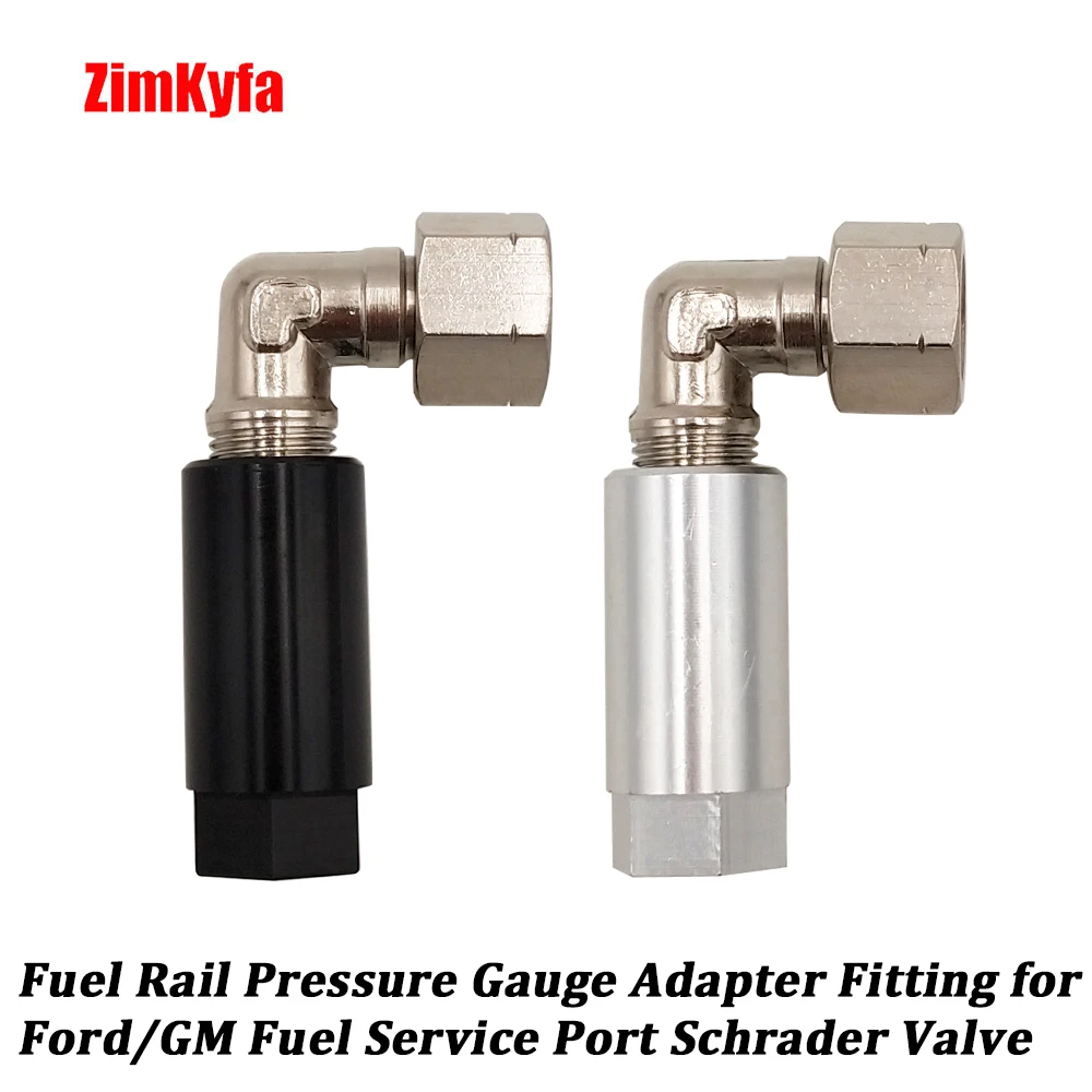 

Fuel Rail Pressure Gauge Adapter Kit to Ford or GM Service Port Schrader Valve Adapter