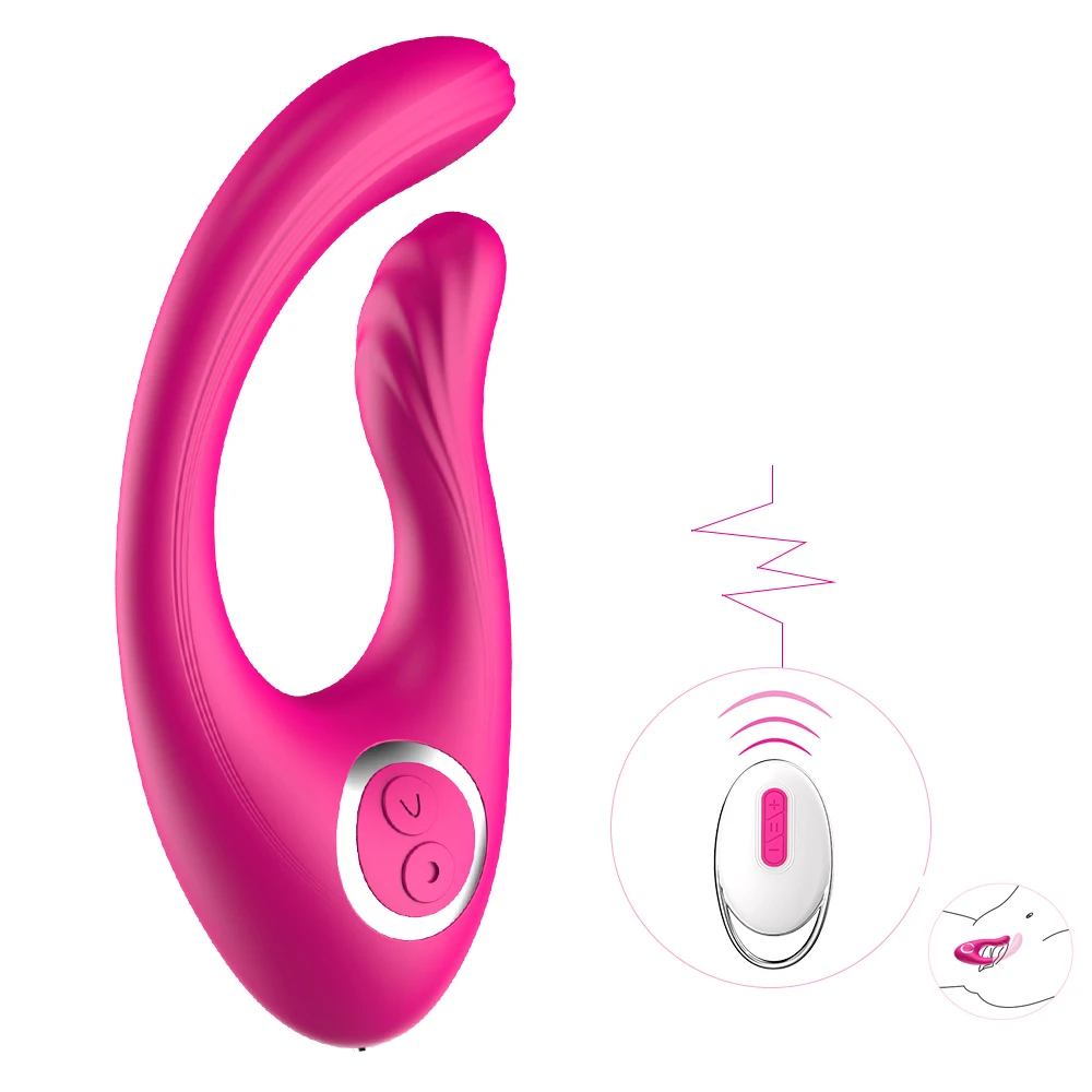 U Форма Double Shock Вибраторы для Для женщин клитора мощный груди ниппель G стимулятор