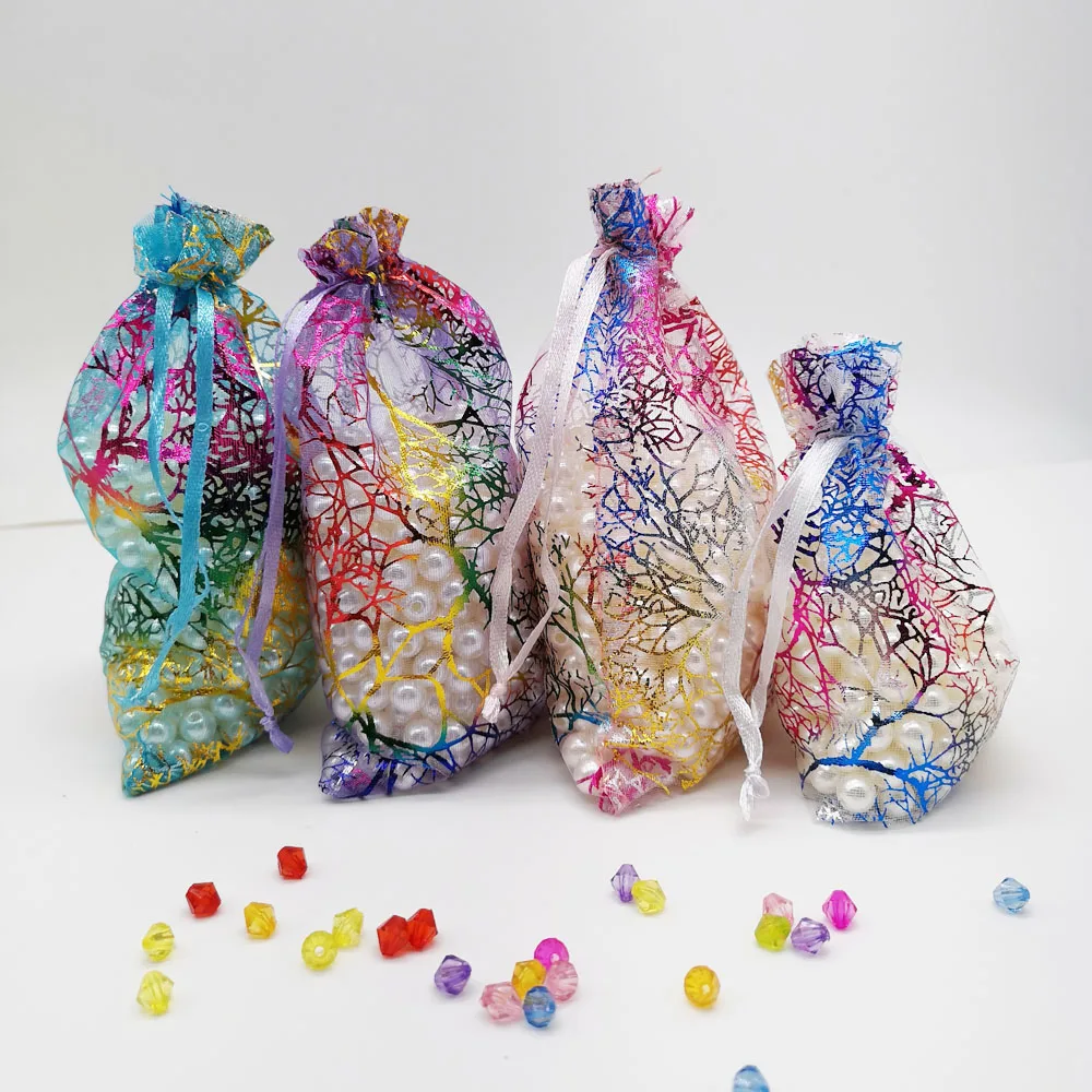 500 шт. коралловые органзы на шнурке|Упаковка и стойки для украшений| |