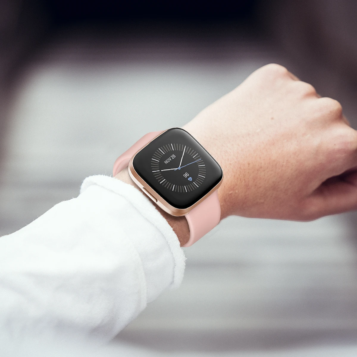 Высококачественный чистый цветной Браслет для Fitbit Versa 2/Versa Lite водонепроницаемый сменный мягкий силиконовый ремешок для часов Correa