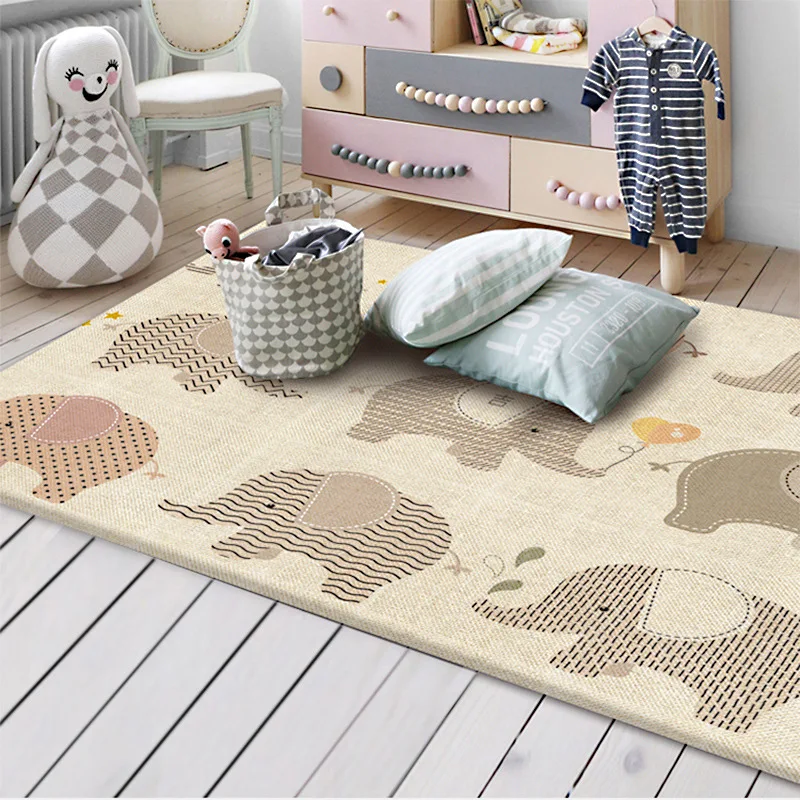 Детский игровой коврик ковер с двухсторонней печатью 200*180*1 см | Мать и ребенок