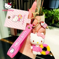 hello kitty car keychain anti lost simple childrens schoolbag pendant fashion cartoon cute pendant