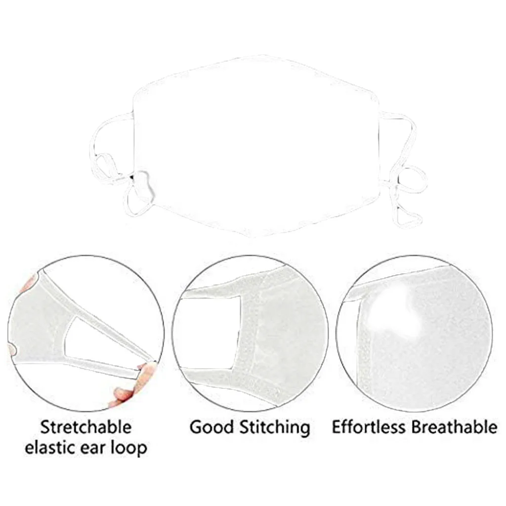 

Women Funny Face Expression Mask Anti Dust Sand Anti Exhaust Sunscreen Face Mask Breathable Mask Party Display Face Covering