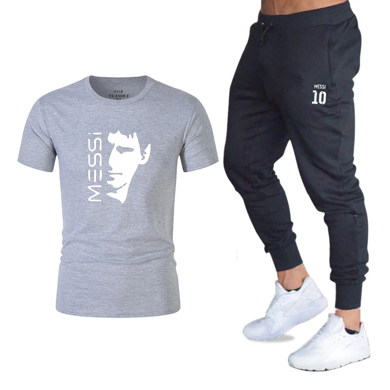 Новинка 2 предмета спортивный костюм летние мужские комплекты модный мужской для