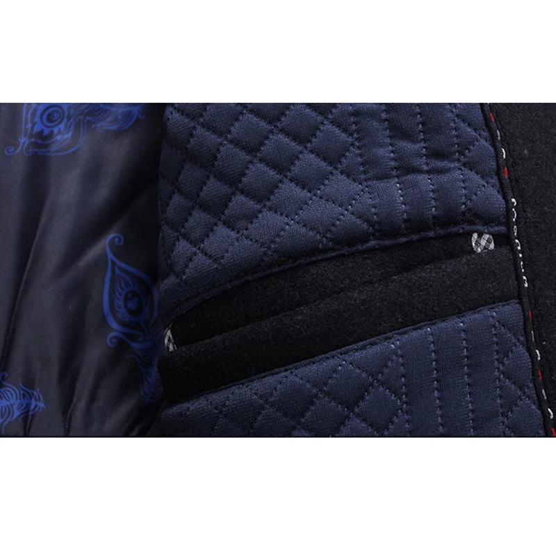 Модное мужское шерстяное пальто 2019 зимний теплый однотонный длинный тренчкот деловое повседневное на одной