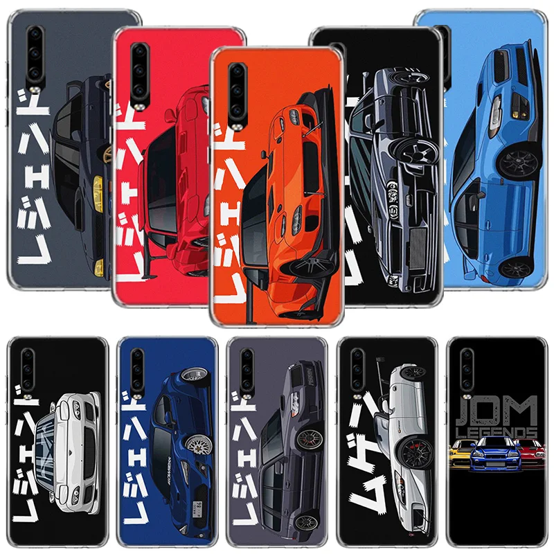 

JDM Tokyo Drift Sports Car Phone Case For Huawei P30 P40 P20 P10 P50 Mate 20 10 30 40 Lite Pro Plus Printing Cover Coque Shell
