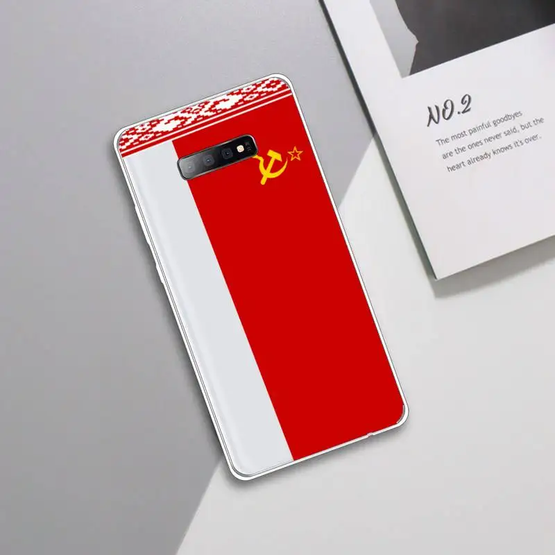 

Republic of Belarus National flag Phone Case Transparent For Samsung Galaxy A 71 21s S note 8 9 10 plus 20 ultra
