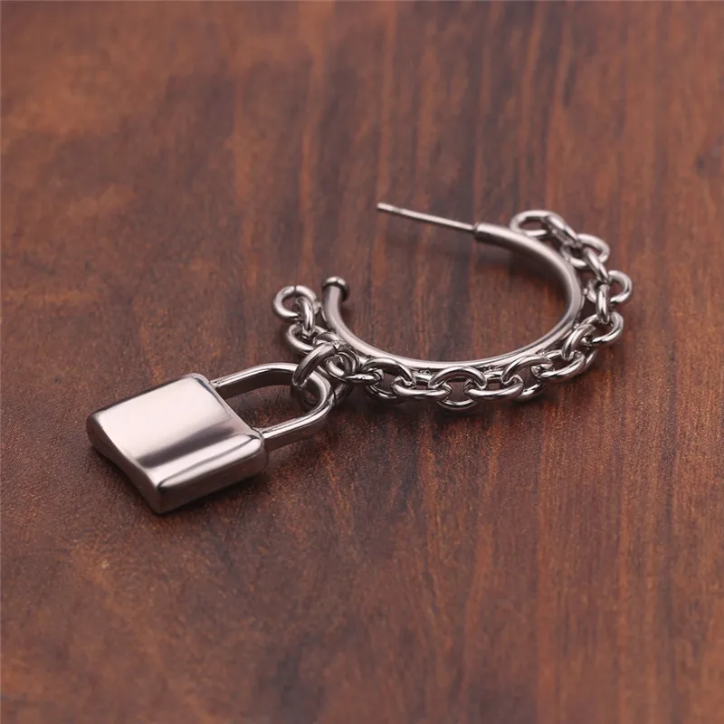 Модные Винтажные серьги серебряного цвета для женщин и мужчин 1 шт. подарок на