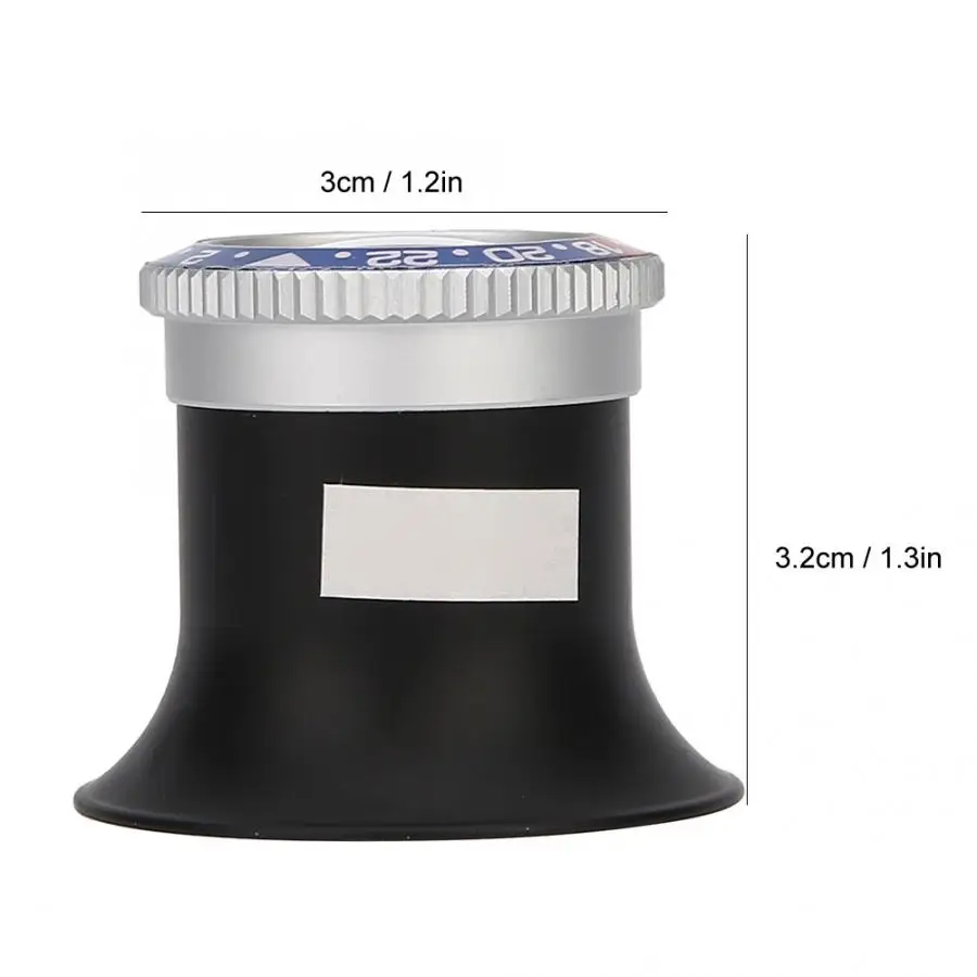 Высокое качество часы увеличительное устройство прочный 15x пластиковые стекло