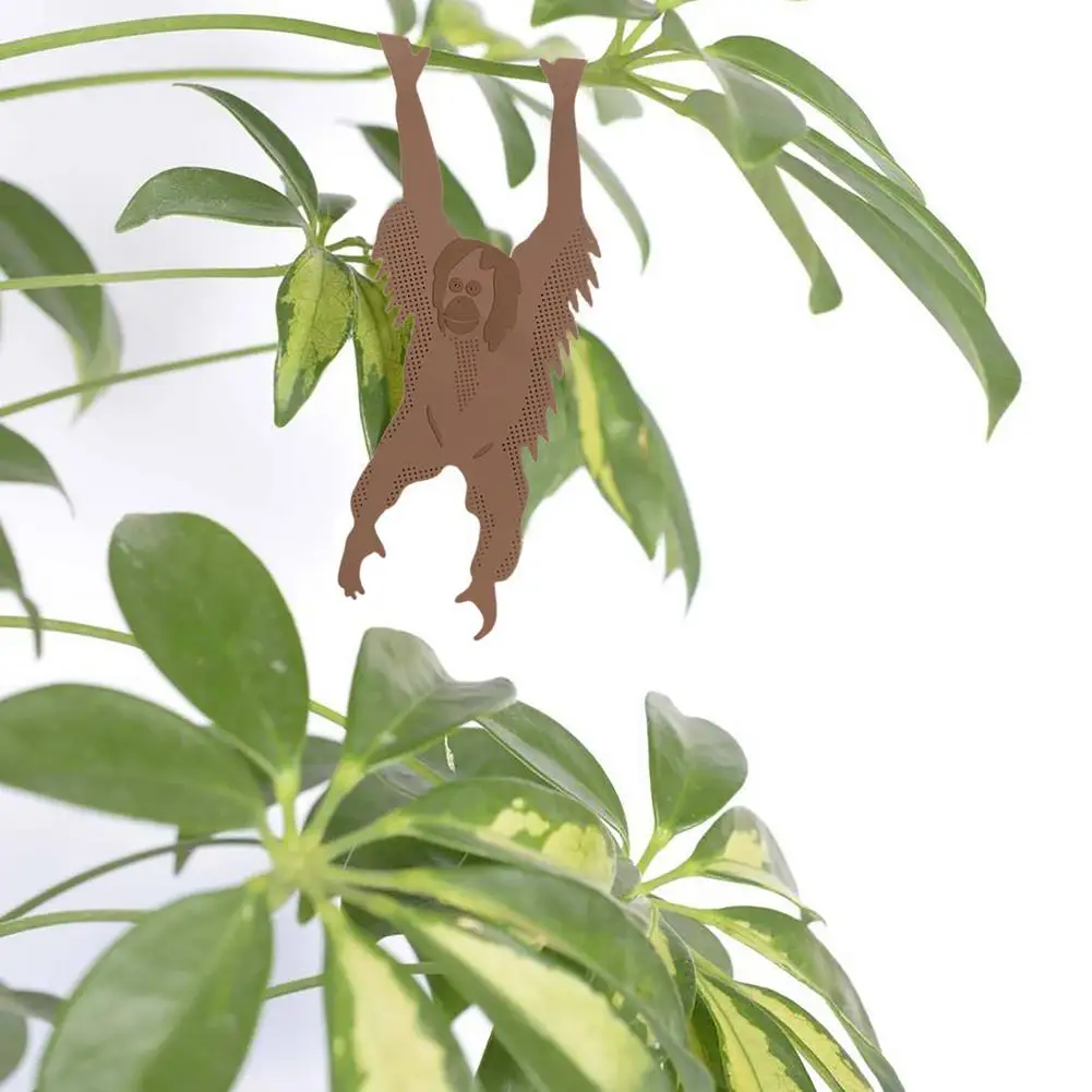 Plant-Animals Metal Hangers Realistic Animals Shape Decorative-hangers Pendant DIY Ornaments For Plant Stem House Decoration 4 S | Дом и сад