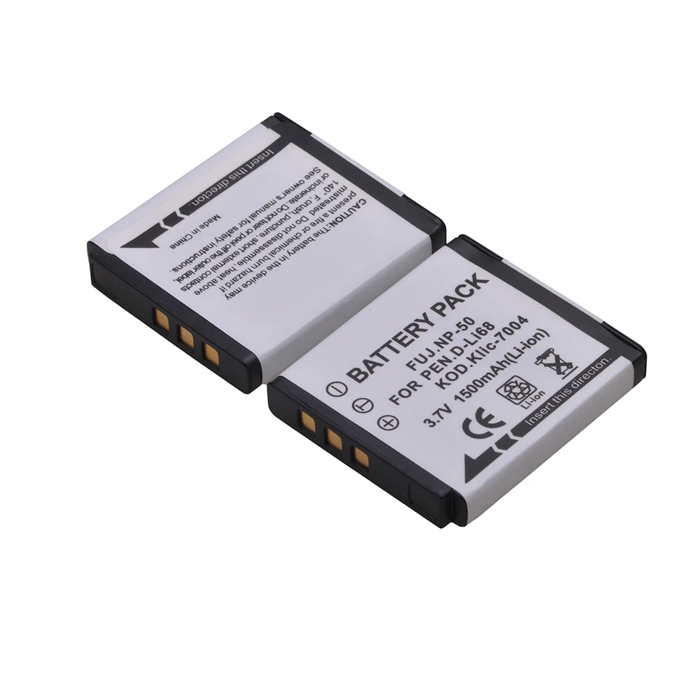 4 шт. NP 50 FNP50 NP50 KLIC 7004 D Li68 батареи для ЖК дисплея с подсветкой Fujifilm X10 X20 F50 F75 F665 F775 F900