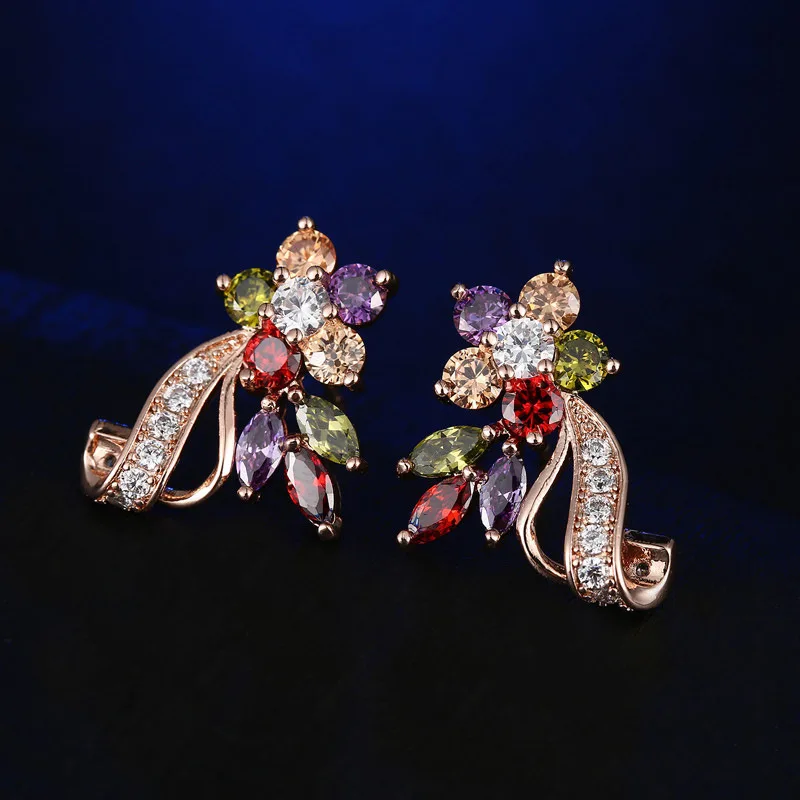 Серьги-подвески женские из серебра 925 пробы с кристаллами | Украшения и