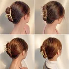 Металлические заколки для волос женские, аксессуар на голову, модные заколки-клипсы с простым геометрическим узором, девушки заколка для волос