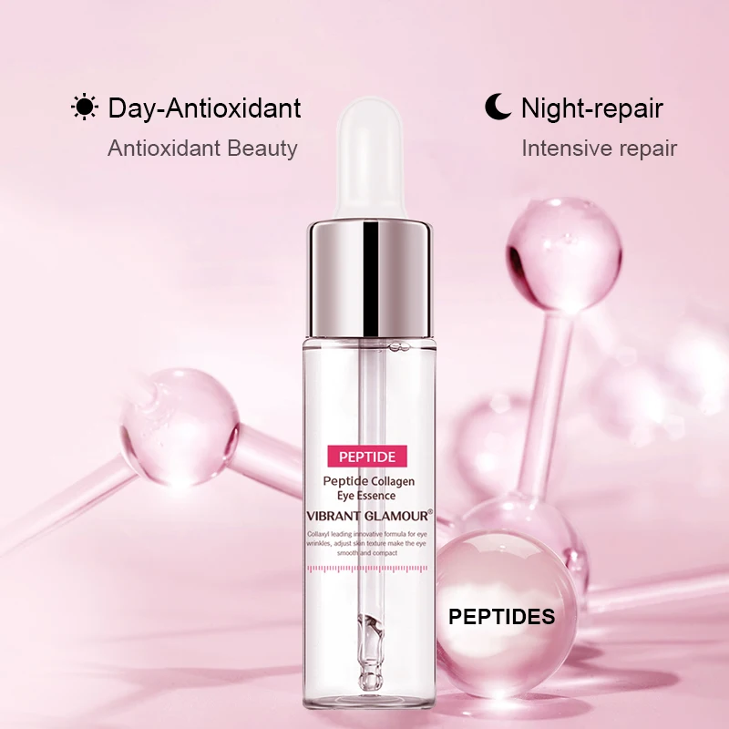Яркая Гламурная Пептидная Сыворотка для глаз с коллагеном Антивозрастная