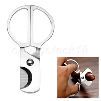 1pc portable stainless steel pocket cigar cutter double blade cigarette cutting smoking accessories high quality