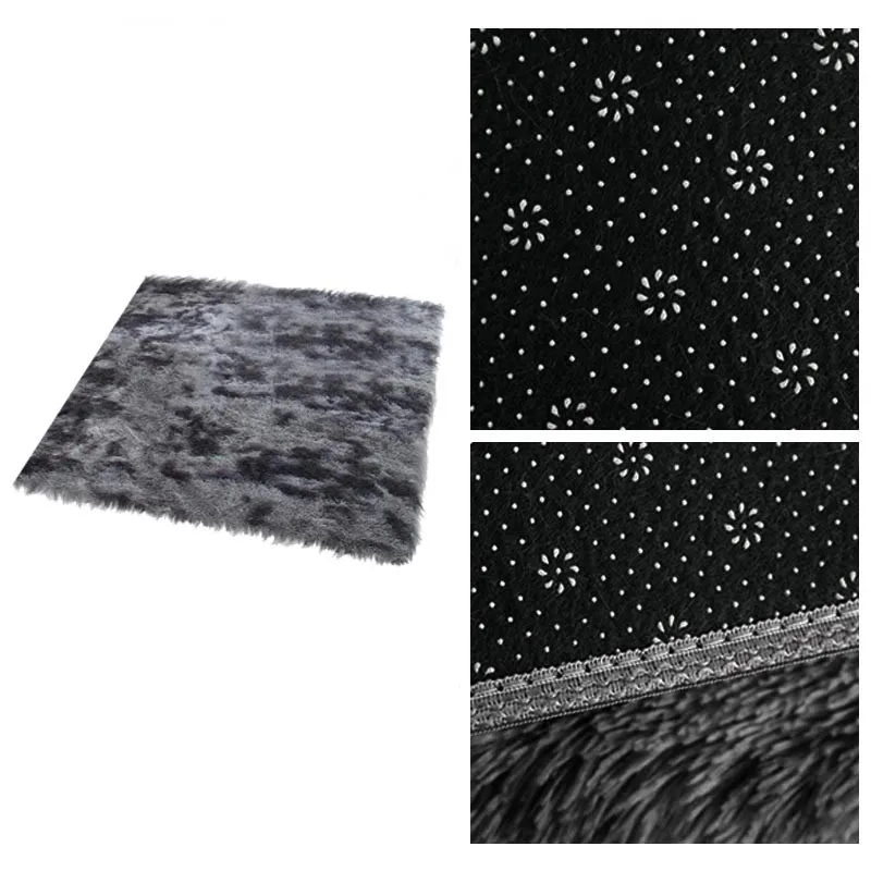 Коврик из искусственного меха Противоскользящий коврик для йоги лохматые