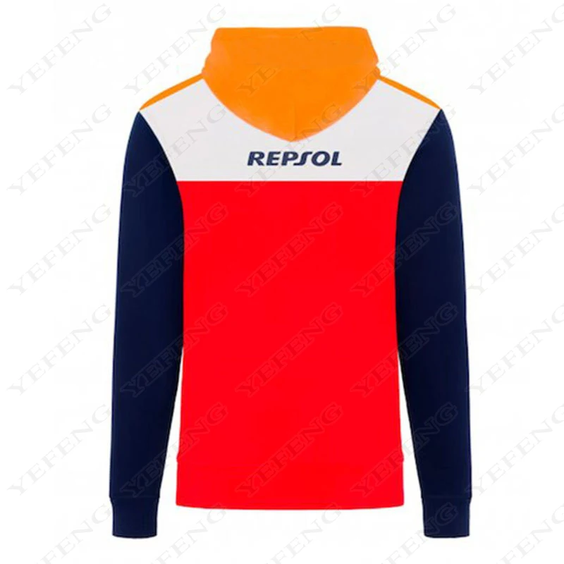 

2019 Men's Repsol Polyester Hoodies for Honda HRC Motorcycle Endurance Racing Zip Up Sweatshirt Motorbike Jacket Motocross Coat