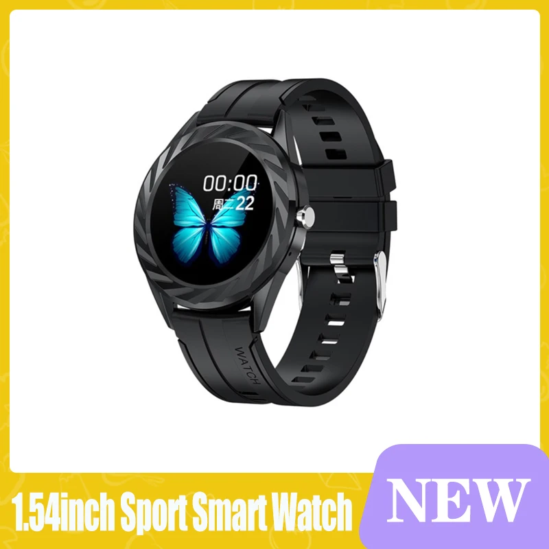 

1,54 дюймовые Смарт-часы для мужчин с полным сенсорным мультиспортивным режимом Смарт-часы для женщин монитор сердечного ритма Bluetooth-Совмест...