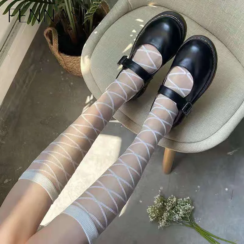 FENNASI женские чулки летнее платье размера плюс в стиле лолита для маленьких