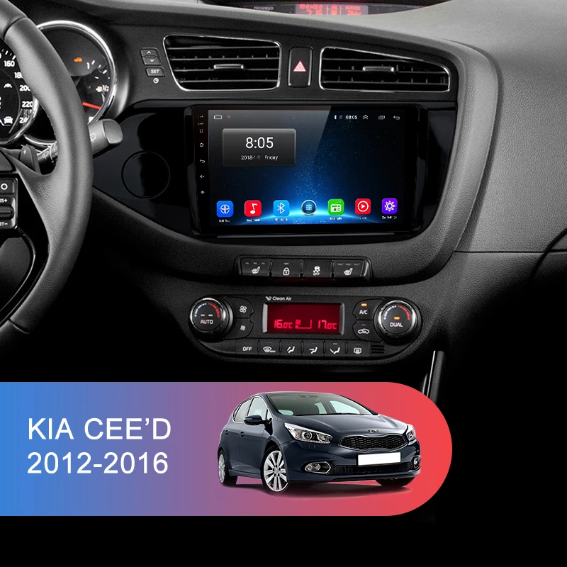 AWESAFE для KIA Cee 'd CEED JD 2012 2013 радио мультимедиа видео плеер gps Нет 2din 2 din Android 8,1 2G+ 32G