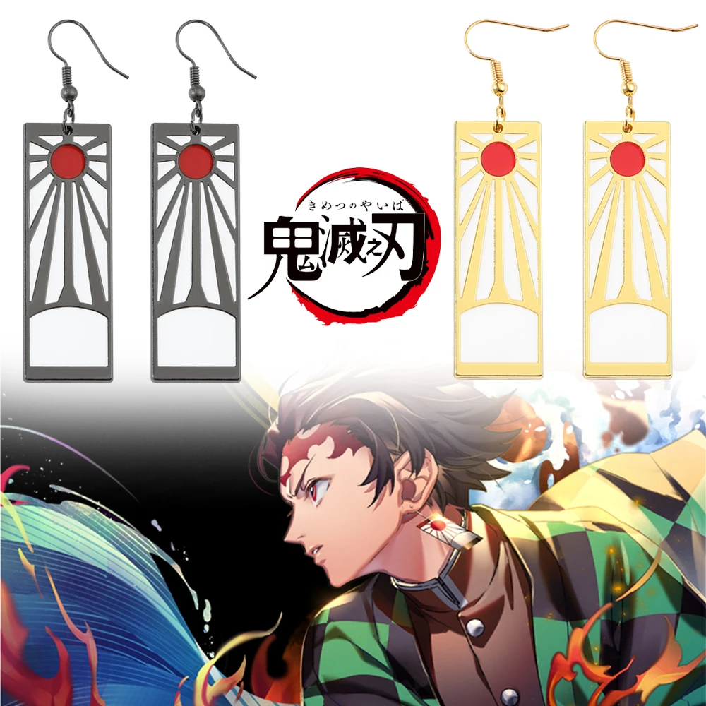 Серьги-капельки из сплава с демоном Slayer kimetsu No Yaiba Blade Of Ghost Earings 2021 тренд для женщин