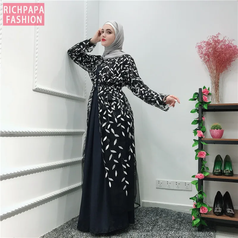 Халат абайя Дубай Турция мусульманское кимоно кардиган хиджаб платье Кафтан