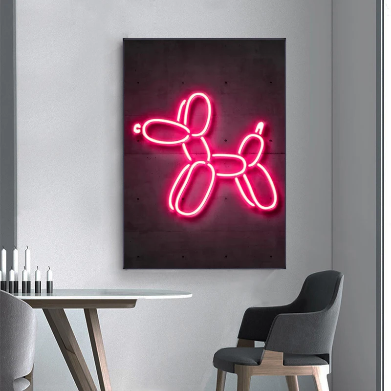 Воздушный шар искусство стен в виде животных холст улица граффити настенные